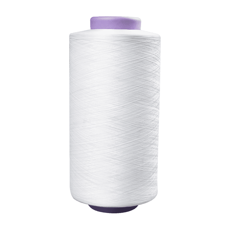 100% Polyester DTY Yarn 75D/72F semi dull raw white Sim S twist AA A B